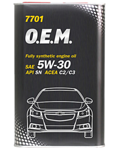 Mühərrik yağı Mannol 7701 O.E.M. For Chevrolet-Opel 5W-30 1L Metal