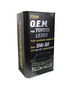 Mühərrik yağı Mannol 7709 O.E.M. For Toyota-Lexus SAE 5W-30 4L Metal