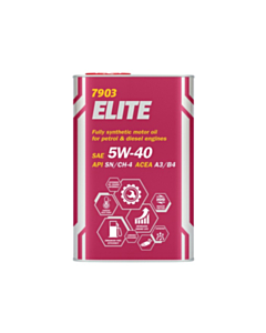 Моторное масло Mannol Elite SAE 5W-40 1Л Металл