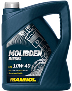 Моторное масло Mannol Molibden Diesel SAE 10W-40 5Л Special