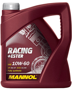 Моторное масло Mannol Racing + Ester SAE 10W-60 4Л Special