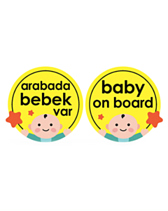 BabyJem maşın üçün yan şüşə yazısı / 8699206310949