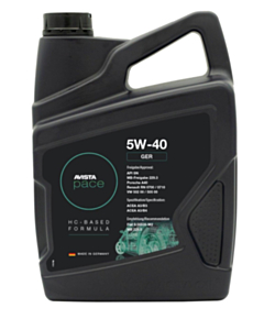 Моторное масло Avista Pace GER 5W-40 1Л