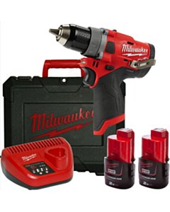 Drel-şurup bağlayan Milwaukee M12FPD-202X (CASE+2X2.0)