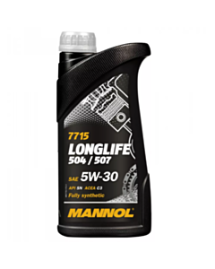 Моторное масло Mannol 7715 O.E.M. For VW, Audi, Skoda SAE 5W-30 1L Metal 