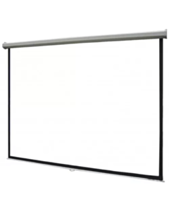Electrical Screen (96x96) 240 x 240 sm,(Tubular Motor)White Matt Support With Switch/Remote Control