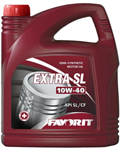 Моторное масло Favorit Extra SL Semi-synthetic SAE 10W-40 4Л Пластик