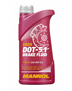 Əyləc mayesi Mannol 3005 DOT 5.1 0.5lt Plastik
