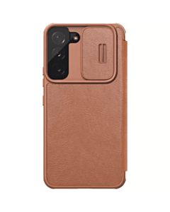 Qoruyucu örtük Nillkin Samsung S22+ Qin Pro Leather Brown 5540