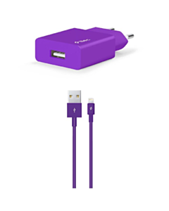 Ttec Smartcharger Travel Charger 2.1a Lightning Cable Purple  / 2SCS20LMR