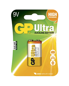 Батарея GP Ultra Alkaline 9.0V 1604AU-U1