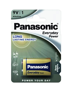 Батарейки Panasonic 6LR61REE/1BP Everyday 5410853045144
