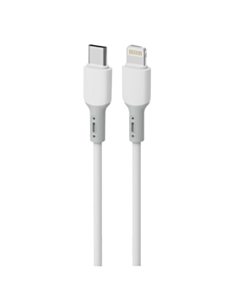Кабель Euroacs USB Type-C to Lightning 1 м 20W EUC-Z014 White