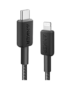Кабель Anker 322 USB-C to Lightning A81B5H11 Black