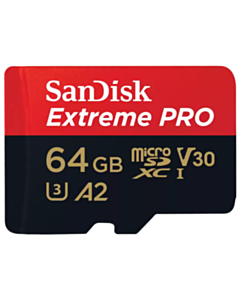 MicroSDXC SanDisk 64 GB Extreme Pro with Adapter SDSQXCU-064G-GN6MA