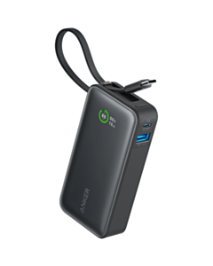 Power Bank Anker Nano 10000 mAh 30W Built in USB Type-C Cable A1259H11 Black