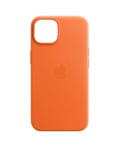Qoruyucu örtük Apple iPhone 14 Plus Leather Case W/MagSafe Orange MPPF3ZM/A