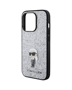 Qoruyucu örtük Karl Lagerfeld Fixed Glitter iPhone 15 Pro Max KLHCP15XGKNPSG