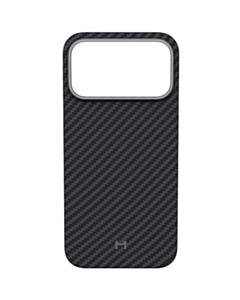 Qoruyucu örtük Magssory iPhone 17 Pro Max Aramid Frame CFB045 Black