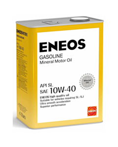 Моторное масло Eneos Gasoline Mineral 10W-40 4л