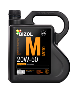 Моторное масло для мотоцикла Bizol Moto 20W-50 4 л