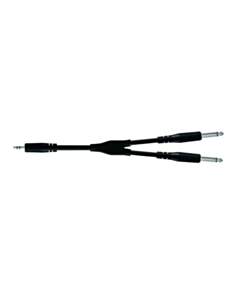 Proel BULK505LU18 Y-Type 3.5 mm Stereo Jack - 2 X 6.3 mm Mono Jack