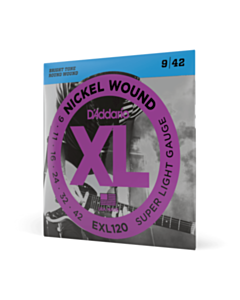 D-Addario EXL120 XL Nickel Wound 9-42 Super Light