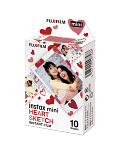 Foto kağız Fujifilm Instax Mini Heart Sketch WW 1 10 Sheet