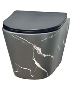 Unitaz Gold Banyo BO911 Matte Grey Pattern