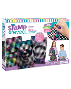 İnteraktiv nöqtə sənəti  Make it Real Stamp Reveal 3 PK (Dj Bunny,Frog Princess,Chillin Panda) 1473MR / 695929014735