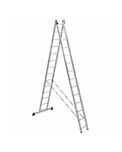 Nərdivan Alumet 14 pilləli iki hissəli aluminium (Tam və /\ şəklində) (H2 5214)