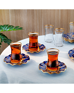  Чайный набор Golden Bird 12 предметов 8699131917466 (Фиолетовый)