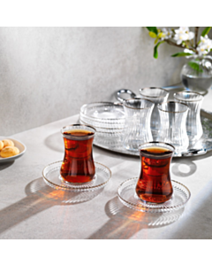 Чайный набор Schafer Optik 12 предметов 8699131900499 (Серебристый)