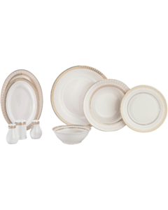 Столовый сервиз Schafer Mila 56 предметов Золотистый 02 8699131749449