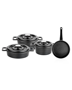 Набор кастрюль Schafer Pro Cast Iron 7 предметов 8699131849651