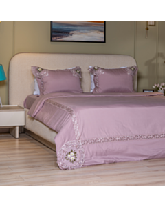 Комплект постельного белья Cehizçi Laura Grand (WH-54) Purple