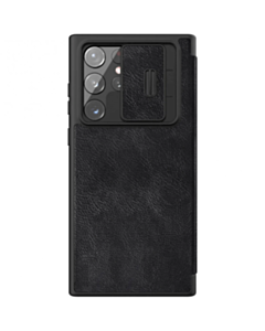 Qoruyucu örtük Nillkin Samsung S22 Ultra Qin Pro Leather Black 5564