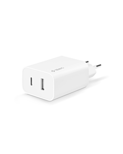 Ttec Smartcharger Duo USB-C+USB-A Travel Charger 2.4A White / 2SCS25B