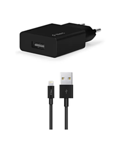 Ttec SmartCharger Travel Charger 2.1A Lightning Cable Black / 2SCS20LS