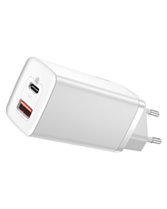 Baseus GaN2 Lite Quick Charger USB+C 65W EU White / CCGAN2L-B02