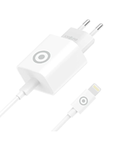  Euroacs Charger PD 20W+ Lightning Cable White / EU-MG611 