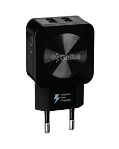 Travel Charger Gelius Ultra Prime 2.1A Black / GU-HC02