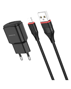 Borofone Orion Charger + Cable Lightning 1 м BA48A Black