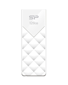 Silicon Power Blaze B03 128 GB Flash Drive White SP128GBUF3B03V1W-N