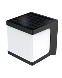 Smart solar portable wall lights - cube black SLRT-0123