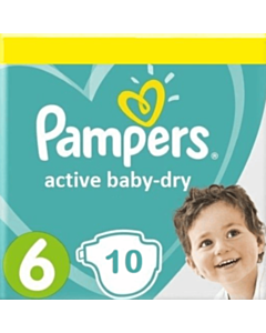 Uşaq Bezi Pampers Active Baby Dry S6 Extra Large 10 əd 8001841221359