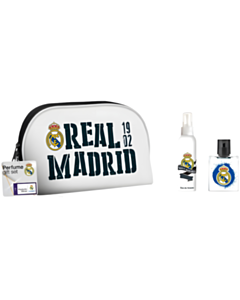 Oğlan üçün dəst-çanta Air-Val Real Madrid parfüm və bədən spreyi EDT 8411114092652