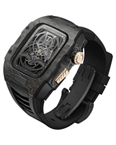 Vertu Watch H1 Stainless Steel Black and Gold-Black Rubber (SW-BG-004-05-HW) 