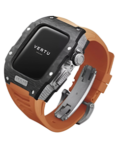 Vertu Watch H1 Stainless Steel Pure Black Dia Orange Rubber (SW-BD-004-002-HW)