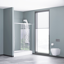 Düzbucaqlı duşaltlıq üstü duş kabin Kabinex KL 711 120×180 sm
